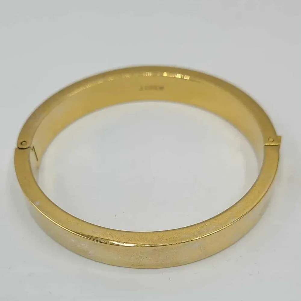 J Crew Gold Tone Hinged Bangle